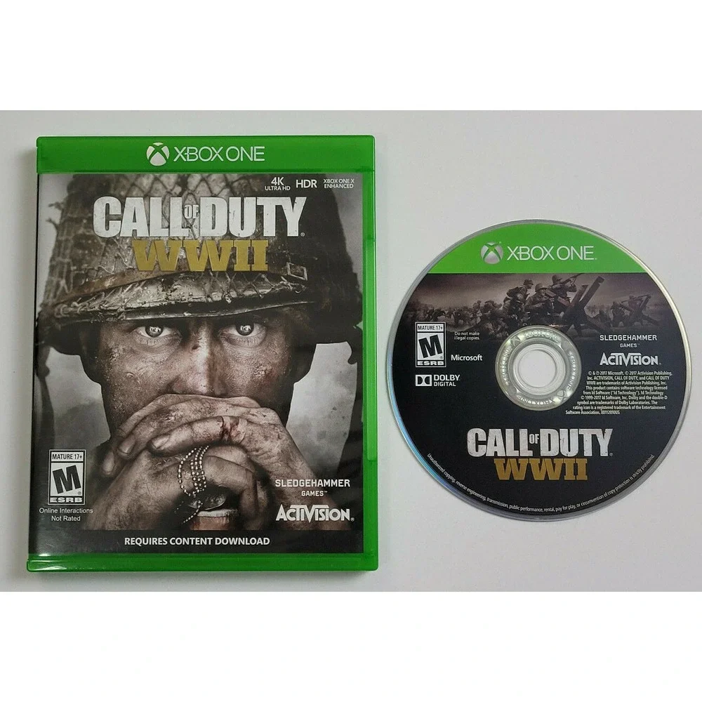 CALL OF DUTY WWII - XBOX ONE‎ GAME - COMPLETE!